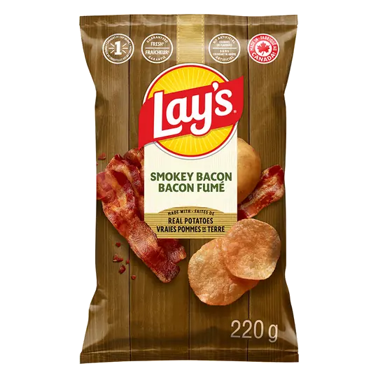 Potato Chips Smokey Bacon 220 g