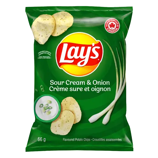 Potato Chips Sour Cream & Onion Flavoured (small bag) 66 g