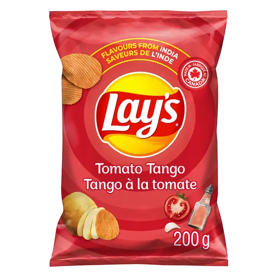 Lay's Potato Chips Tomato Tango Ridged Flavoured 200 g