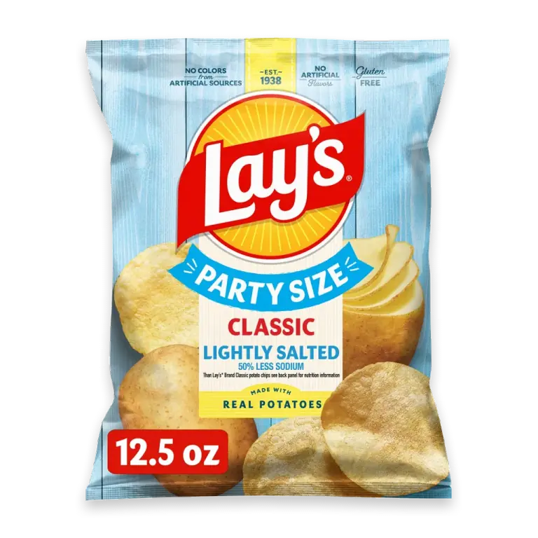 Lightly Salted Classic Potato Chips Party Size