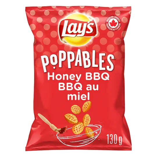Poppables Potato Snacks Honey BBQ 130 g