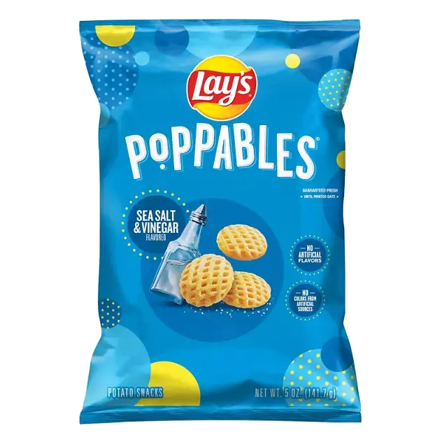 Poppables Sea Salt & Vinegar Flavored Potato Snacks