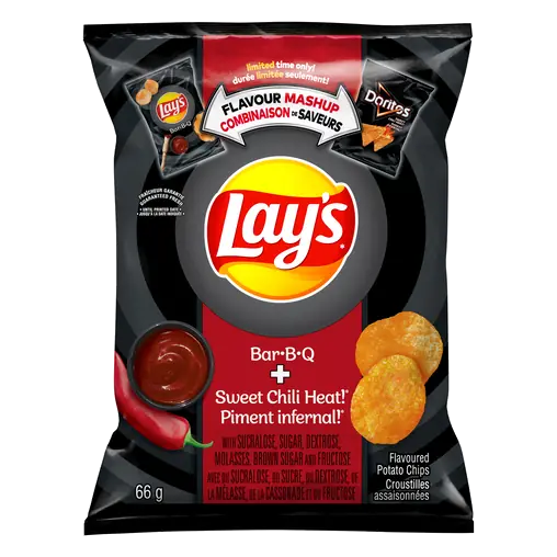 Potato Chips BBQ + Sweet Chili Heat 66 g