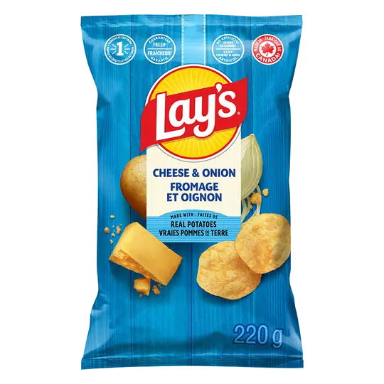 Potato Chips Cheese & Onion Flavoured 220 g