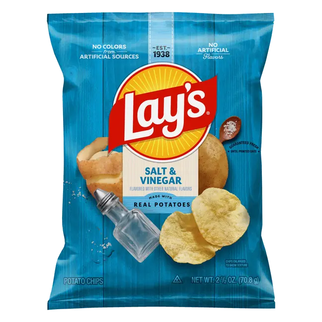 Lay's Potato Chips Salt & Vinegar 2 1/2 Oz