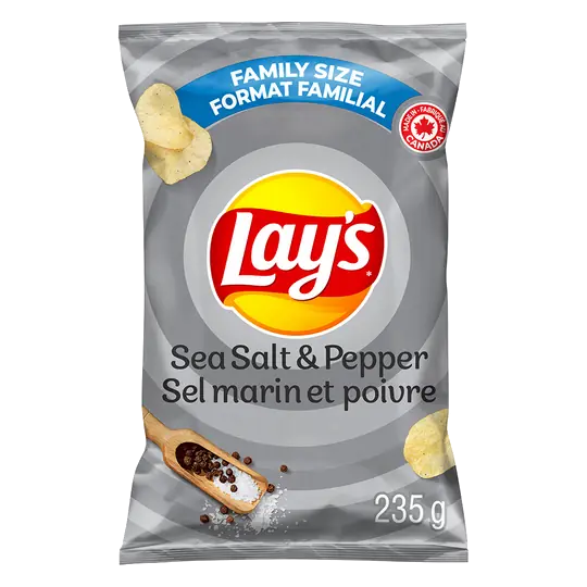 Potato Chips Sea Salt & Pepper 235 g