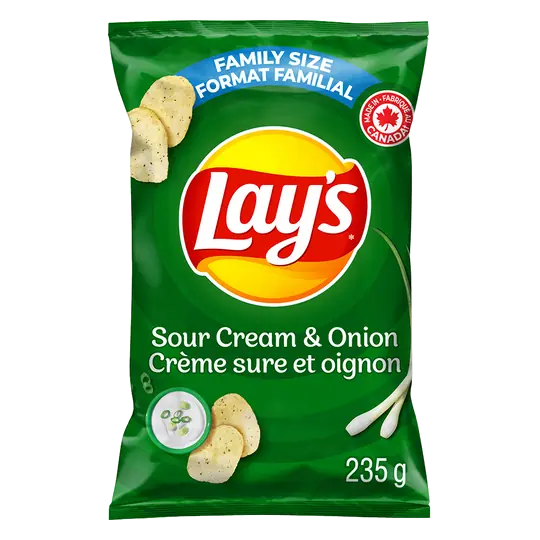 Potato Chips Sour Cream & Onion 235 g