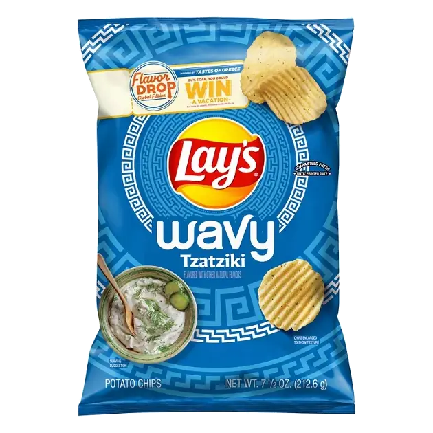 Potato Chips, Tzatziki, Wavy