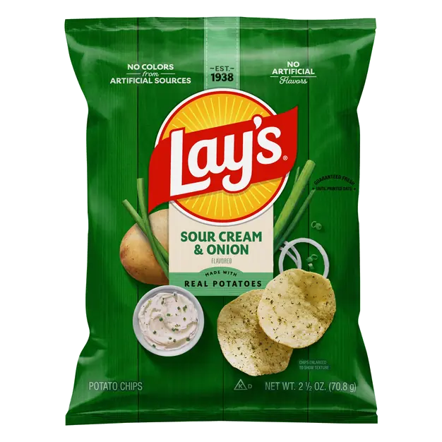 Sour Cream & Onion Flavored Potato Chips