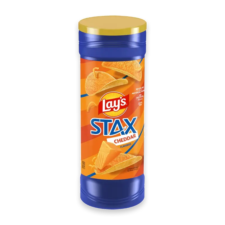 Stax Cheddar Snacks Stacks Crisps Potato Chips