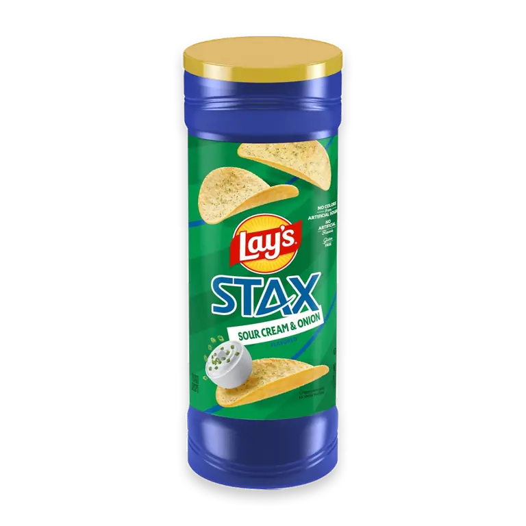 Stax Sour Cream and Onion Potato Chips