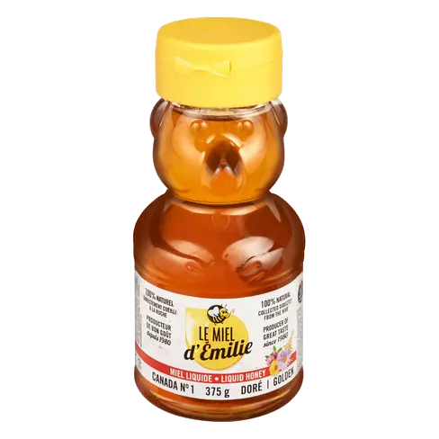 Honey In Squeezable Bear 375 g