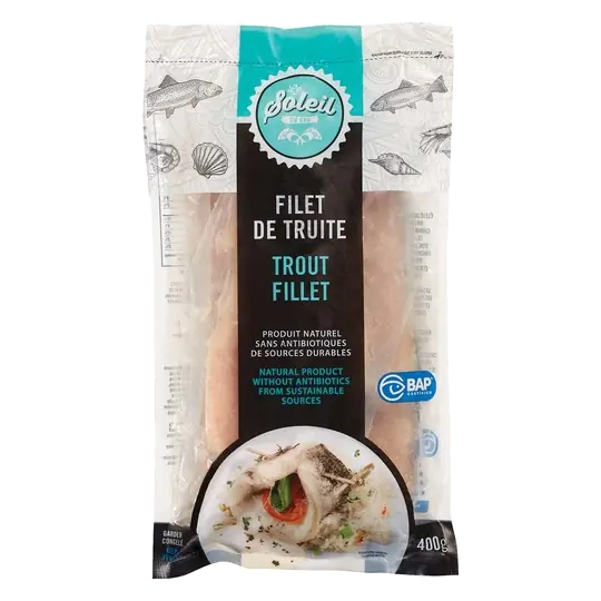 Frozen Trout Fillet White 400 g