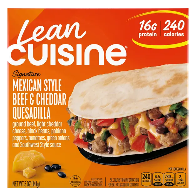 Protein Kick Mexican Style Beef & Cheddar Quesadilla Frozen
