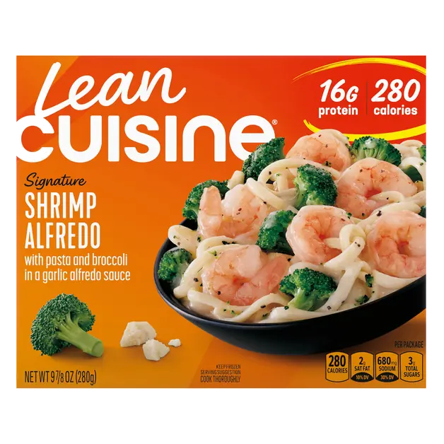 Protein Kick Shrimp Alfredo 16g Protein Frozen Meal