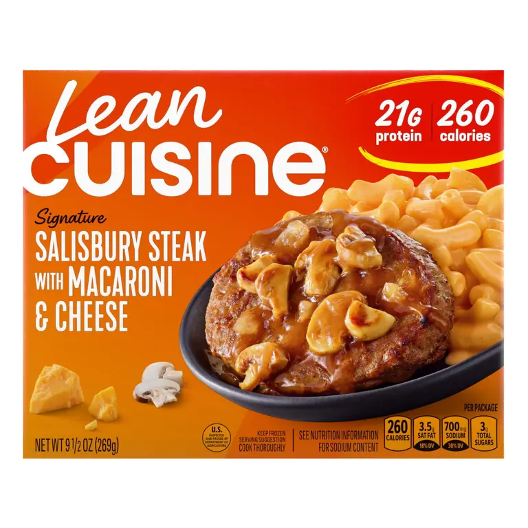 Salisbury Steak with Macaroni and Cheese Frozen Meal