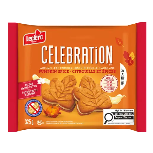 Célébration Cookies Autumn Leaf Limited Edition Pumpkin Spice 325 g