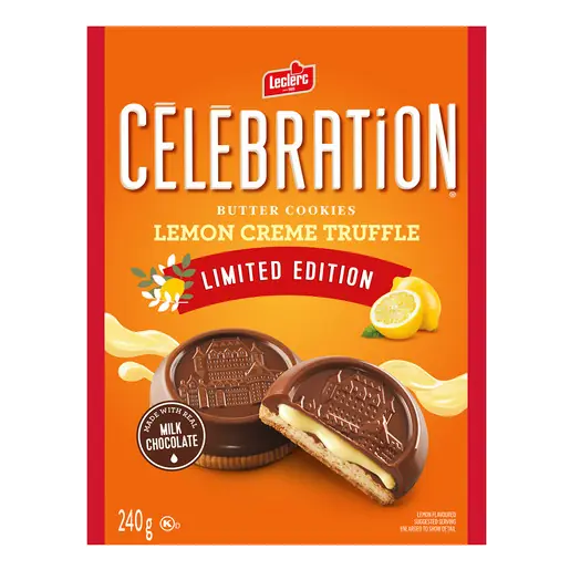 Celebration Cookies Lemon Creme Truffle 240 g