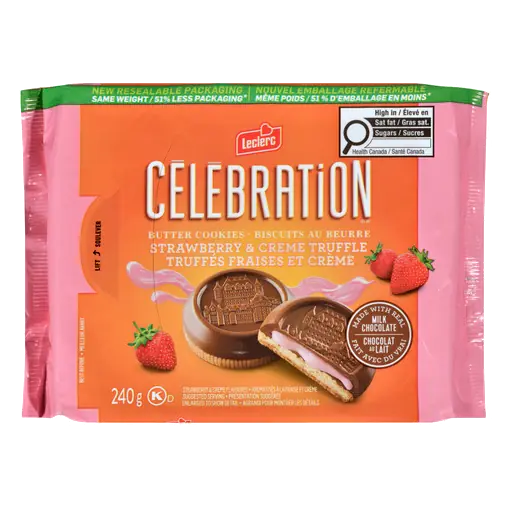 Celebration Cookies Strawberry & Creme Truffle 240 g