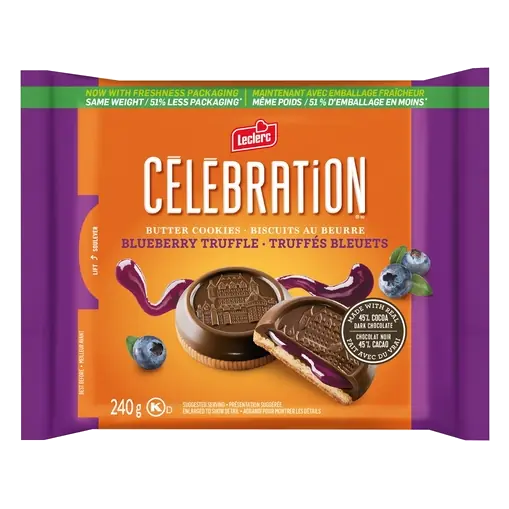 Celebration Dark Chocolate Cookies Blueberry Truffle 240 g