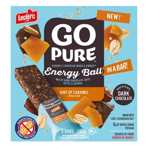 Go Pure Peanut-Free Cereal Bar Hint Of Caramel 140 g