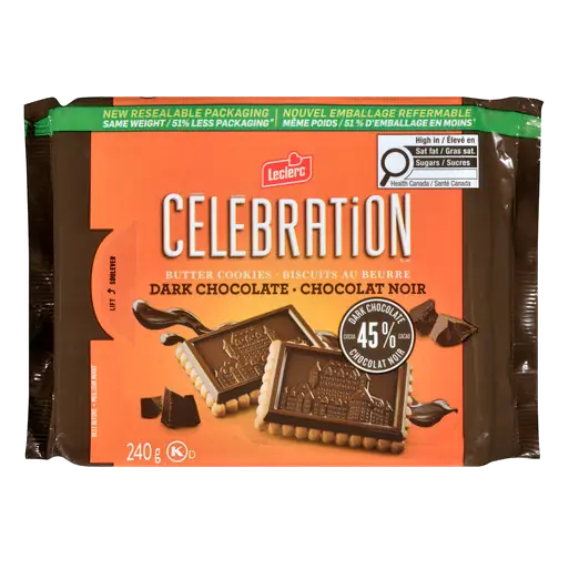 Celebration Butter Cookies Dark Chocolate 240 g