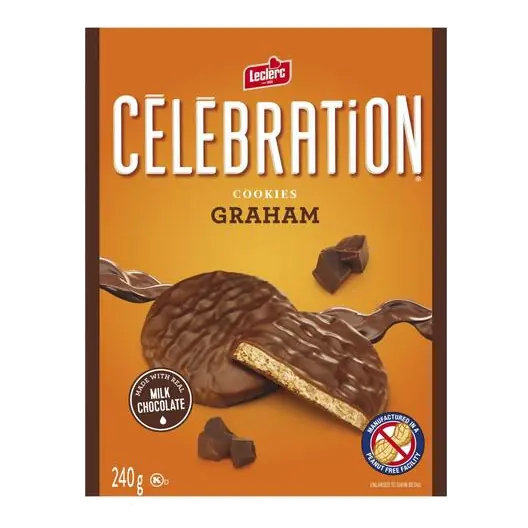 Celebration Peanut-Free Cookie Graham Coated 240 g