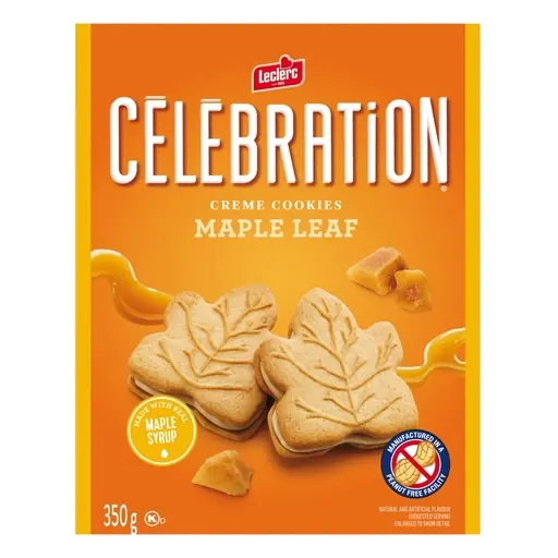 Célébration Peanut-Free Cookies Maple Leaf 350 g