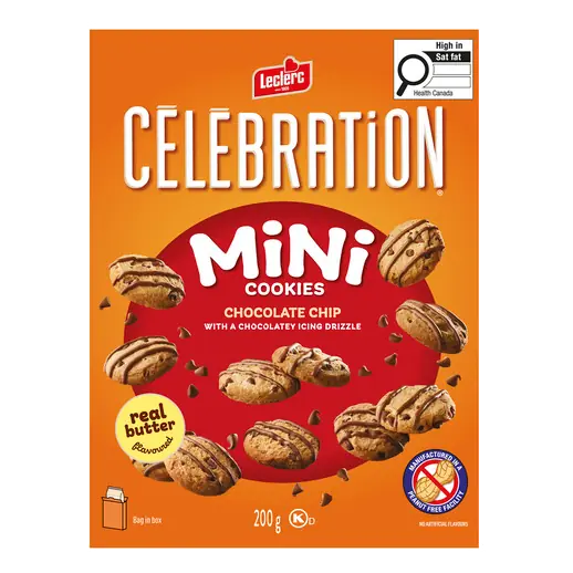 Celebration Peanut-Free Mini Cookies Chocolate Chip 200 g