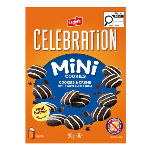 Celebration Peanut-Free Mini Cookies Cookies & Creme 200 g