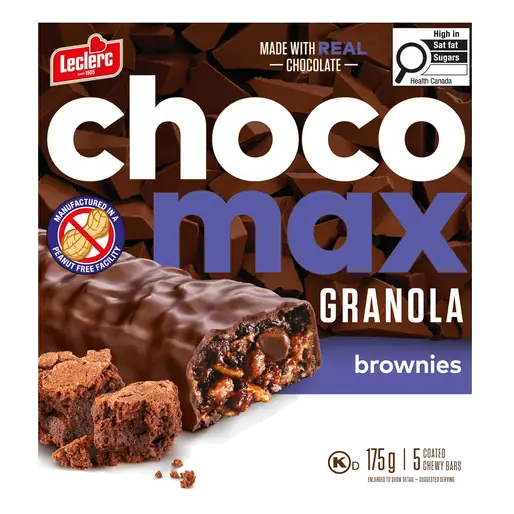 Chocomax Granola Chewy Bars Brownies 5 Bars 175 g
