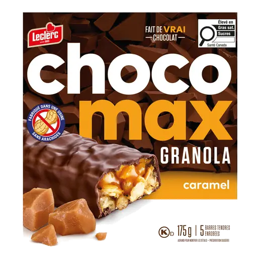 Chocomax Nut Free Granola Bars Caramel 175 g