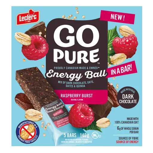 Go Pure Peanut-Free Cereal Bar Date Raspberry Burst 140 g