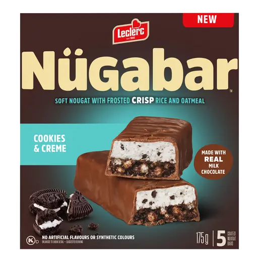 Nügabar Granola Bar Cookies & Creme 175 g