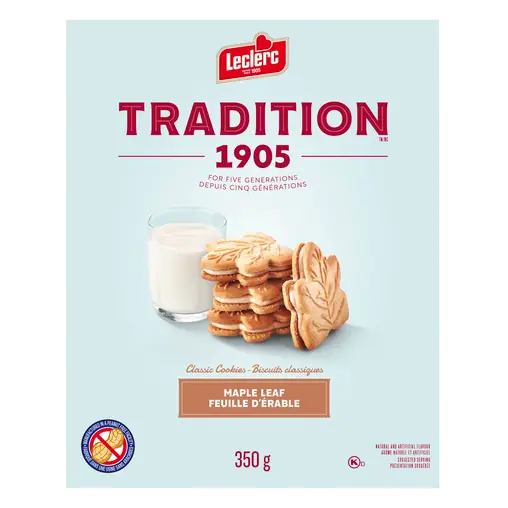 Tradition Nut Free Cookies Maple Leaf 350 g