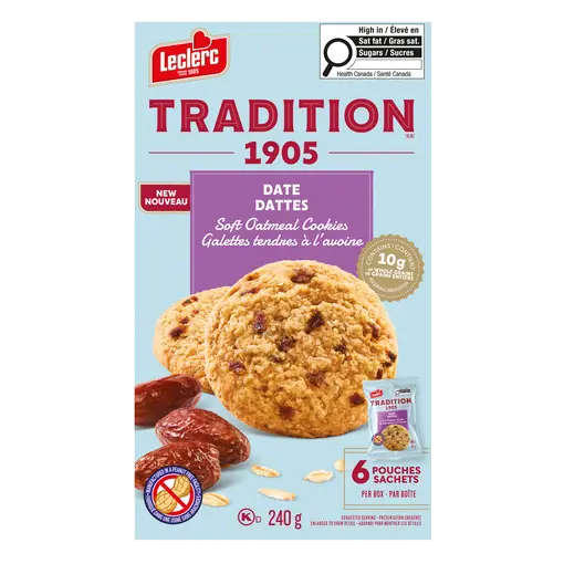 Tradition Soft Oatmeal Cookies Date 240 g