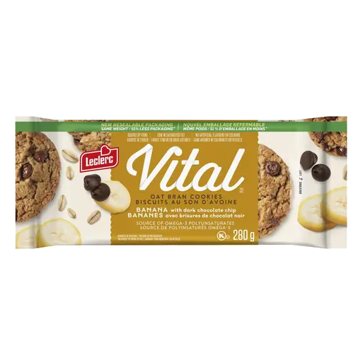 Vital Cookies Oat Bran Banana Dark Chocolate Chip 280 g