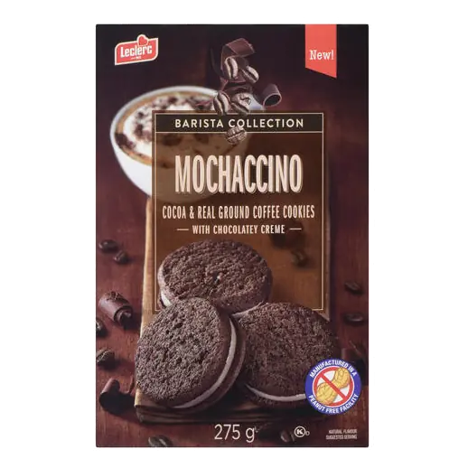 Peanut-Free Cocoa & Real Ground Coffee Cookies Mochaccino 275 g