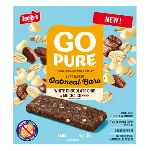 Peanut-Free Oatmeal Bars White Chocolate Chip & Mocha Coffee 175 g