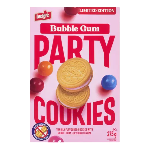 Peanut-Free Party Cookie Bubble Gum 275 g