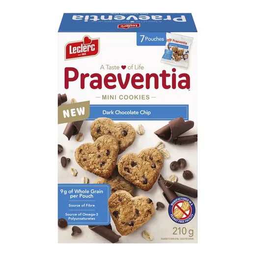 Praeventia Mini Cookies Dark Chocolate Chip 210 g