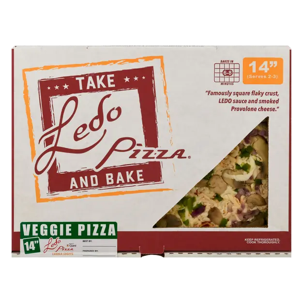Take & Bake Veggie 14 Inch Refrigerated
