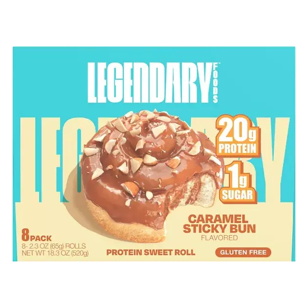 Gluten Free Caramel Sticky Bun Flavored Protein Sweet Roll