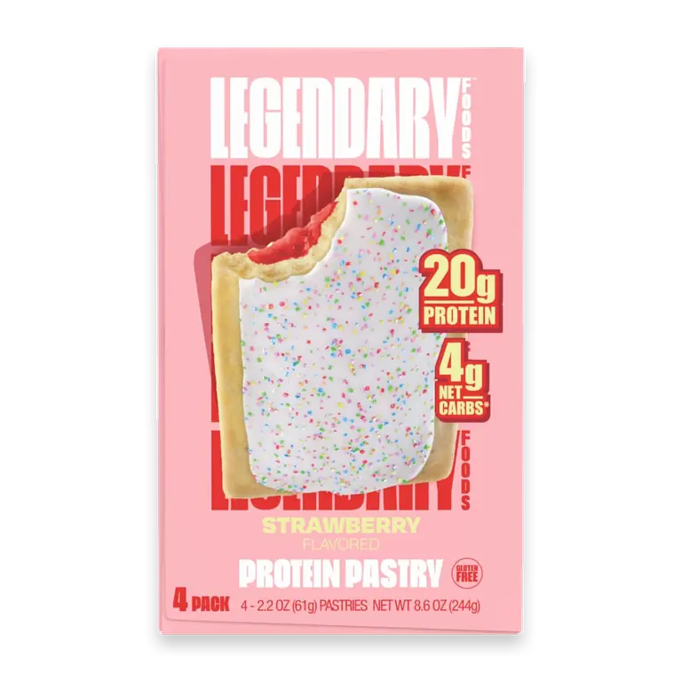 Gluten Free Keto Friendly Strawberry Protein Pastry