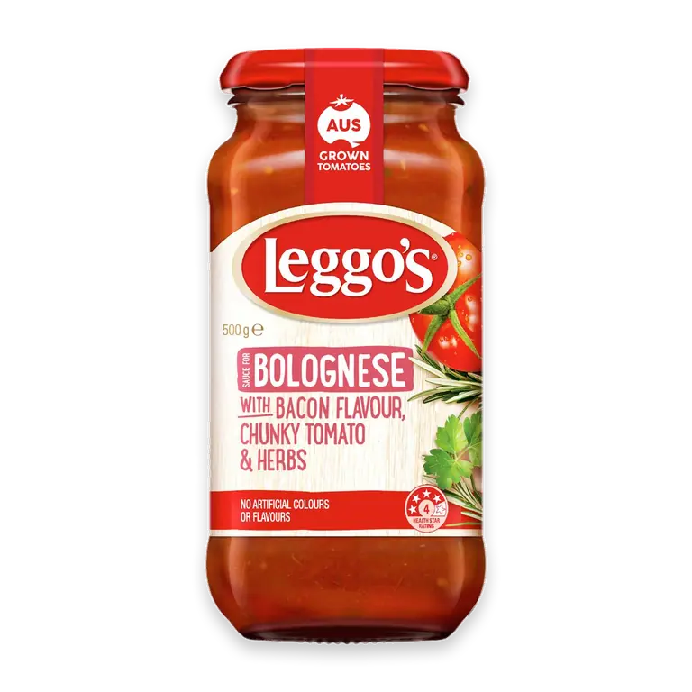 Bacon Flavour Bolognese Chunky Tomato & Herbs Pasta Sauce