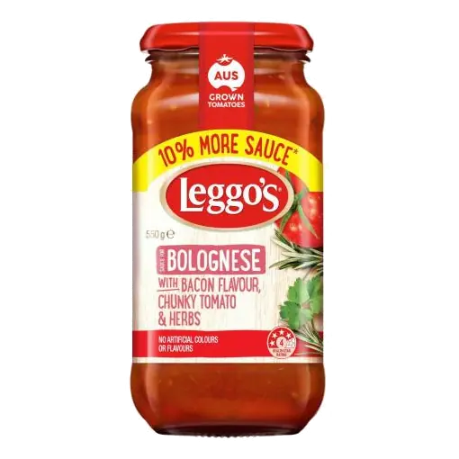 Bolognese Bacon Pasta Sauce Jar
