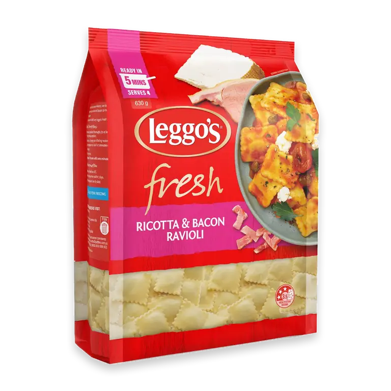 Fresh Ricotta & Bacon Ravioli