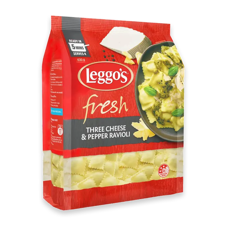 Fresh Three Cheese & Pepper Ravioli