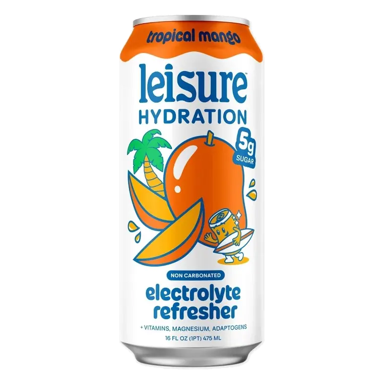 Leisure Hydration Electrolyte Refresher Tropical Mango, 16 fl oz Single Can