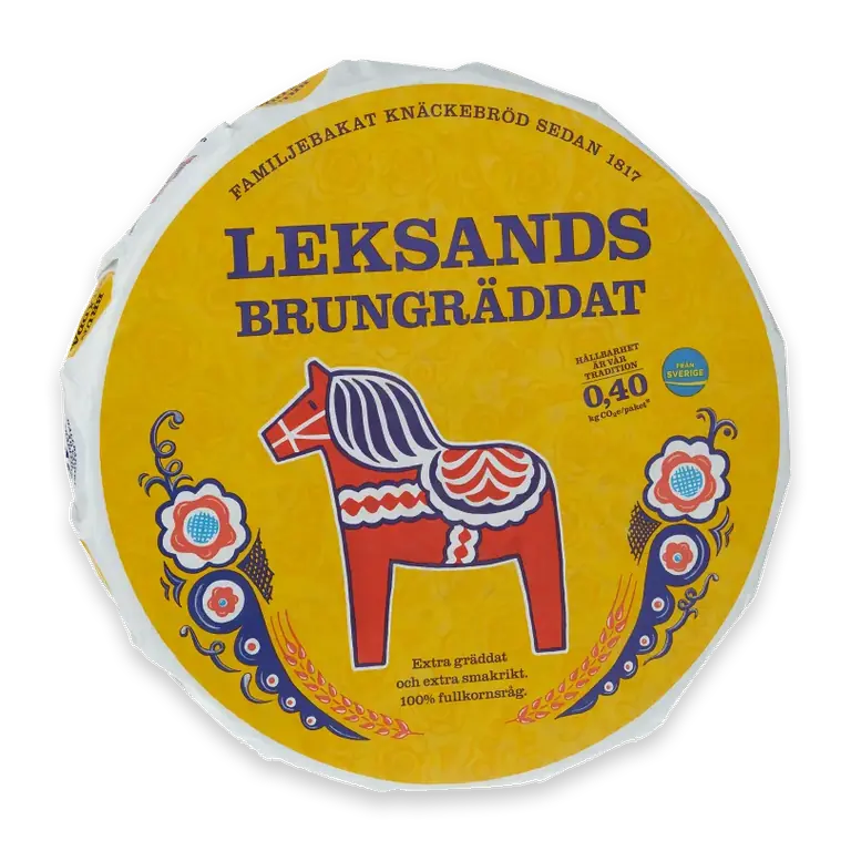 Brungräddat knäcke 830g Leksands Knäckebröd